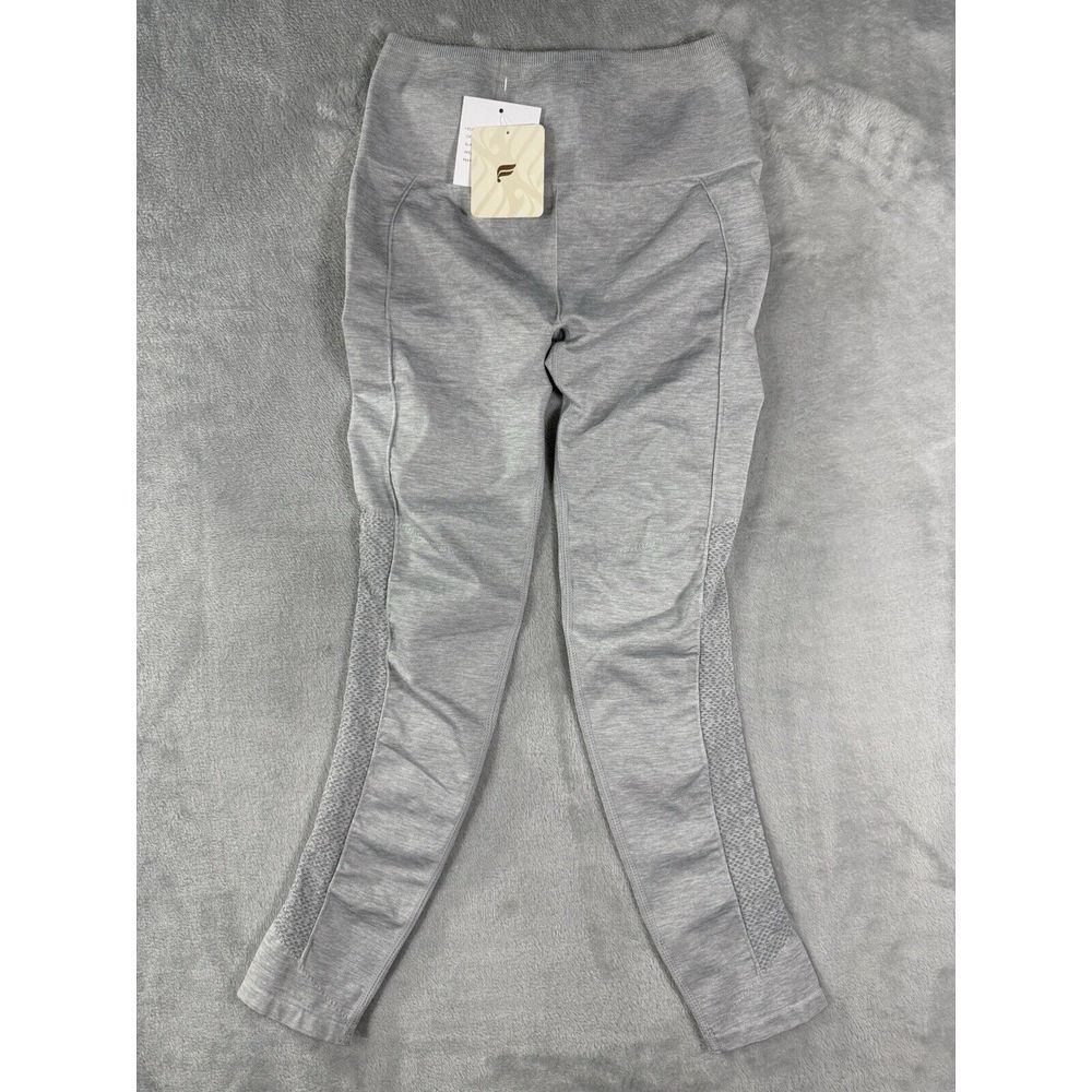 Fabletics Leggings Women's XS Grey Sync High Waisted Perforated 7/8 NWT